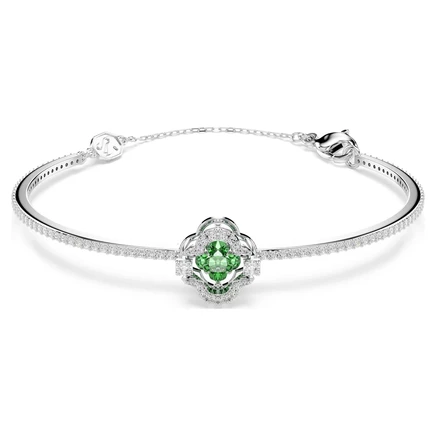 Браслет Swarovski Una Angelic, зеленый, родирование