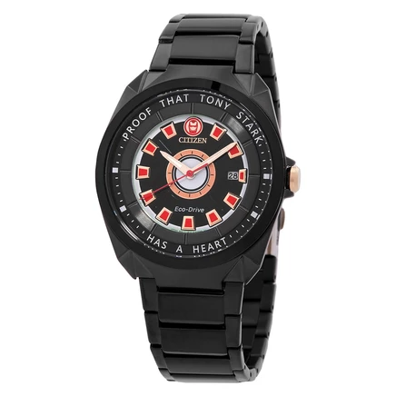 Мужские часы Citizen AW1019-52W Marvel, черные