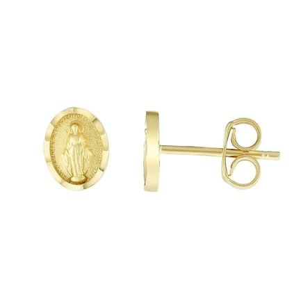Женские серьги Kylie Harper, 14K, Дева Мария, золотые