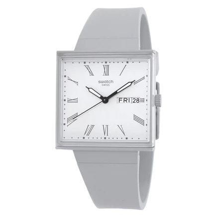 Унисекс-часы Swatch What If SO34M700, белые