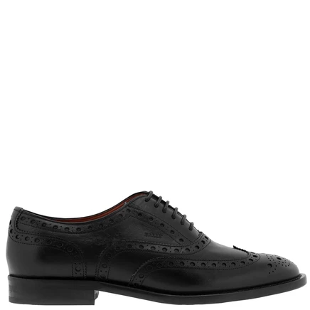 Женские броги Bally Ceskine кожаные, черные