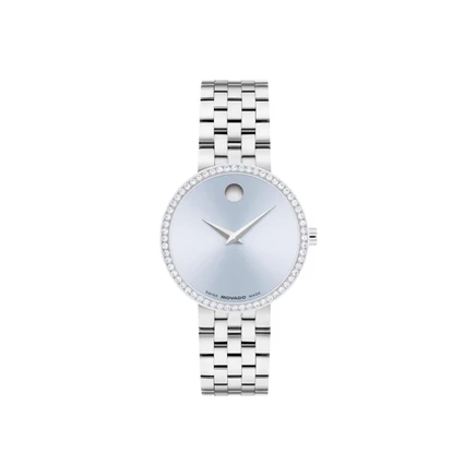Женские часы Movado 0608066, кварцевые, синие
