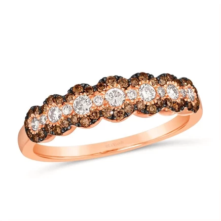 Женское кольцо Le Vian с жемчугом, розовое золото 585