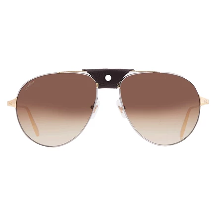 Мужские очки Cartier Santos CT0038S, коричневые