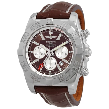 Мужские часы Breitling Chronomat GMT, коричневые