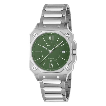 Мужские кварцевые часы Gucci G-Flat YA166404, зеленые