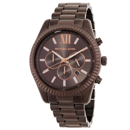 Мужские часы Michael Kors Lexington MK9224, хронограф, коричневые