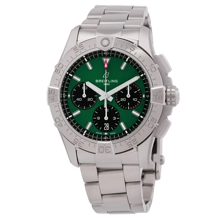 Мужские часы Breitling Avenger 42 AB0146101L1A1, зеленые