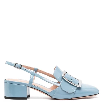 Женские туфли Bally Jasmine из лаковой кожи, бирюзовые