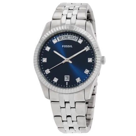 Женские часы Fossil Scarlette ES5457, кварцевые, синие