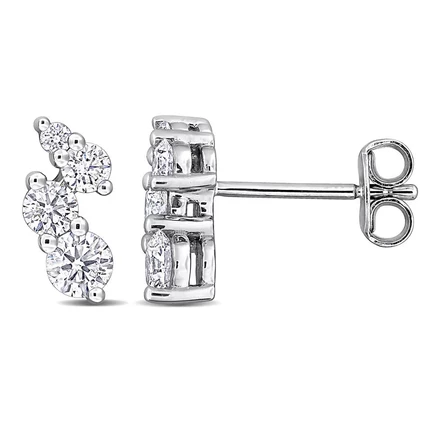 Женские серьги Created Forever, 0,75 карата, серебро