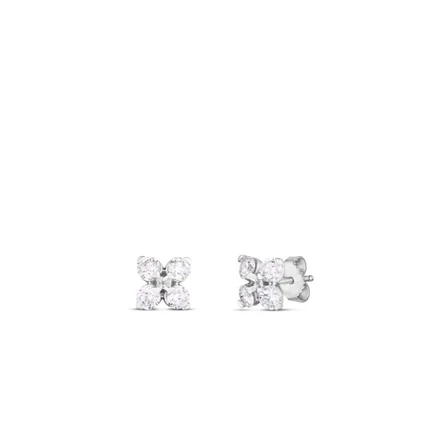 Серьги Roberto Coin 111465AWERX0, бриллиант, белое золото