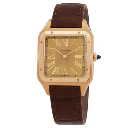 Мужские часы Cartier Santos-Dumont WGSA0111, золотистые