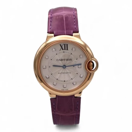 Унисекс-часы Cartier Ballon Bleu WE902028, серебристые