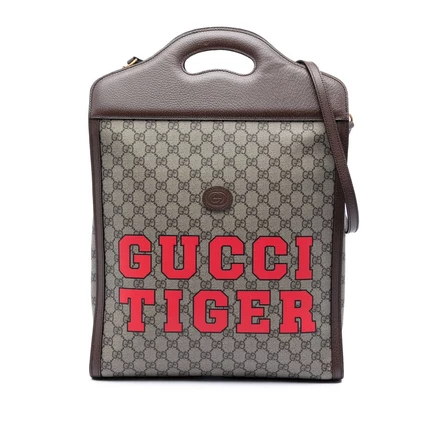 Женская сумка Gucci GG Supreme Web Tiger, б/у