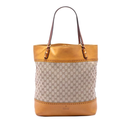 Женская большая сумка Gucci Crafty из канваса GG