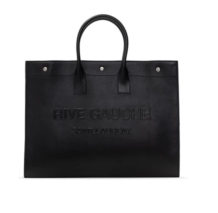 Мужская кожаная сумка-тоут Saint Laurent Rive Gauche
