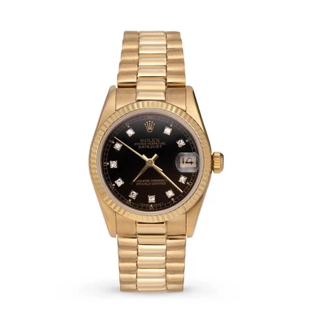 Женские часы Rolex Presidential Datejust 68278, черные