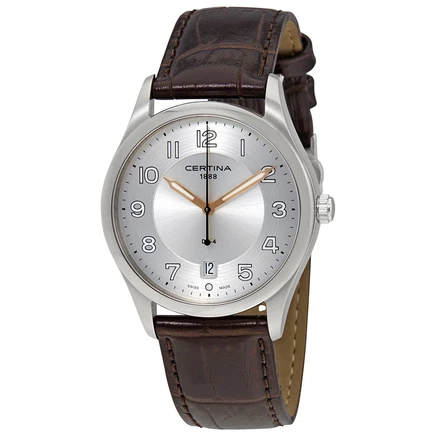 Унисекс наручные часы Certina DS-4, серебристые