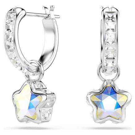 Серьги Swarovski Chroma, родиевое покрытие