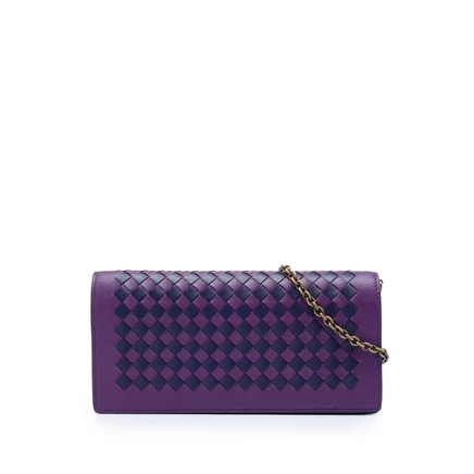 Кошелек Bottega Veneta Intrecciato на цепочке, б/у