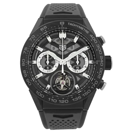 Мужские часы TAG Heuer Carrera CAR5A8W, скелетон, черные