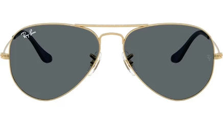 Унисекс-очки Ray Ban Aviator RB3025, синие, золотые