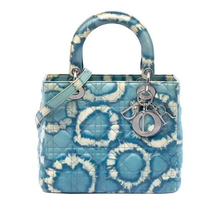 Женская сумка Dior Lady Dior Medium из кожи тай-дай