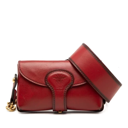 Женская мини-сумка Dior D Bee Saddle, б/у