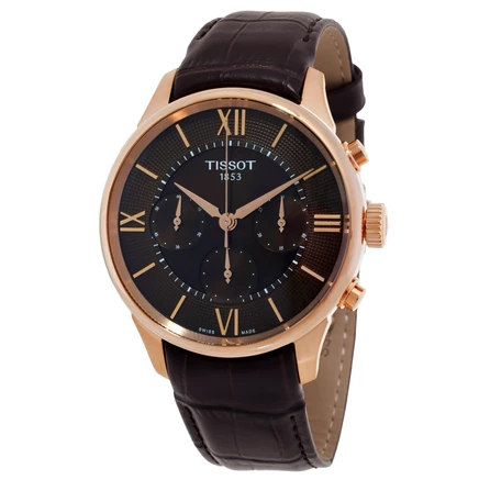 Мужские часы Tissot T1394623629800, хронограф, коричневые
