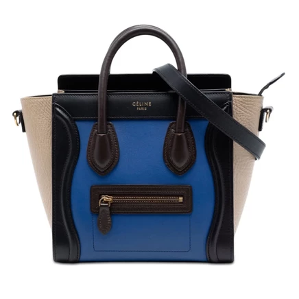 Женская сумка-тоут Celine Luggage Nano Tricolor