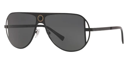 Мужские солнцезащитные очки Versace VE2212, матово-черные