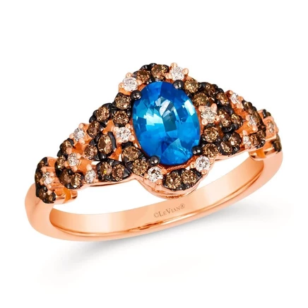 Женское кольцо Le Vian TSQS 39, сапфир, 14K золото