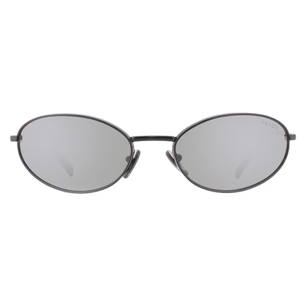 Женские очки Prada PR A59S, зеркальные, черные