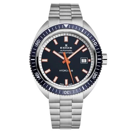 Мужские часы Edox 80128 3BUM BUIO, синие