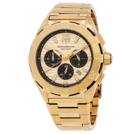 Мужские часы TechnoMarine GMT TM-725032, золотистые