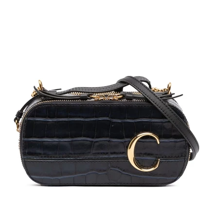 Женская сумка-косметичка Chloe C Mini из кожи
