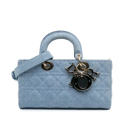Женская сумка Dior Medium Denim Cannage Lady D Joy, б/у