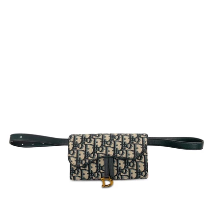Женская поясная сумка Dior Saddle, канвас Dior Oblique