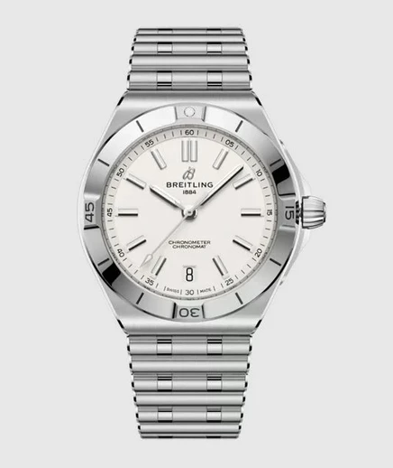 Мужские часы Breitling Chronomat AB3114101A1A1, серебристые