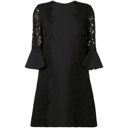 Женское платье Valentino Garavani с кружевом, черное