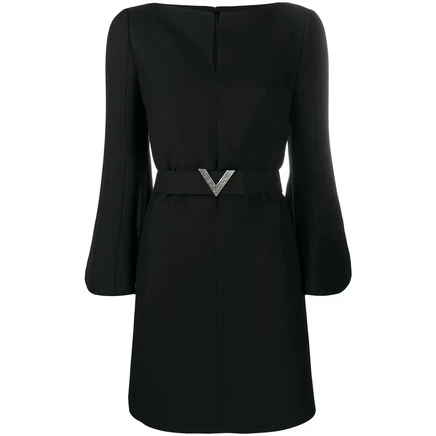 Женское платье Valentino Garavani V Belt, черное