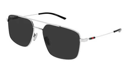 Мужские очки Gucci Navigator GG2096SA 59, серебристые