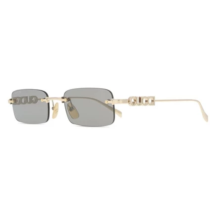 Мужские очки Gucci GG1808S, серые с золотой оправой