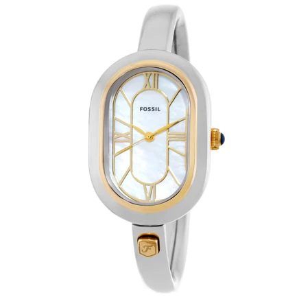Женские часы Fossil Sloan ES5455, кварцевые, перламутровые