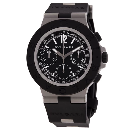 Мужские часы Bvlgari Titanio 104299, хронограф, черные