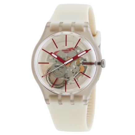 Часы Swatch Revealed Sand SO29K119, бежевый скелетон