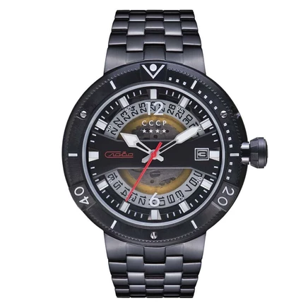 Мужские часы CCCP Kashalot 2 CP-7039-44, черные