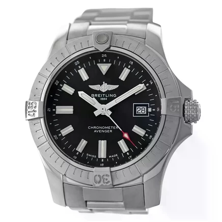 Мужские часы Breitling Avenger A17318 б/у, черные