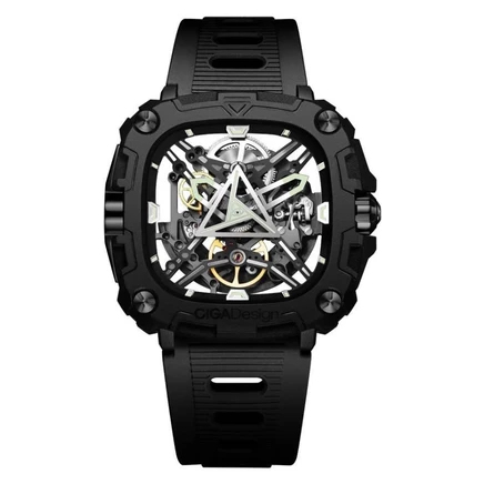 Мужские часы CIGA Design X051-BB01-W5B, прозрачные